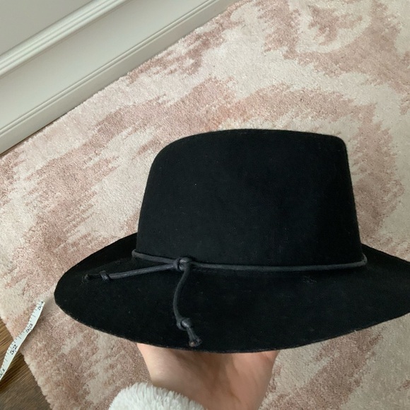 TARGET Brand Black Felt Wool Floppy Fedora Wide Brim Hat Women’s Size 21 inch - Picture 8 of 16